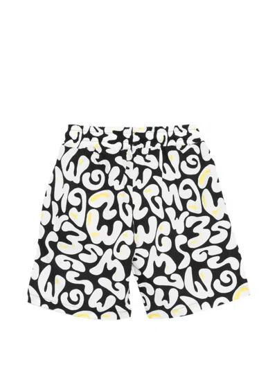 Msgm Logo-print Shorts In Black