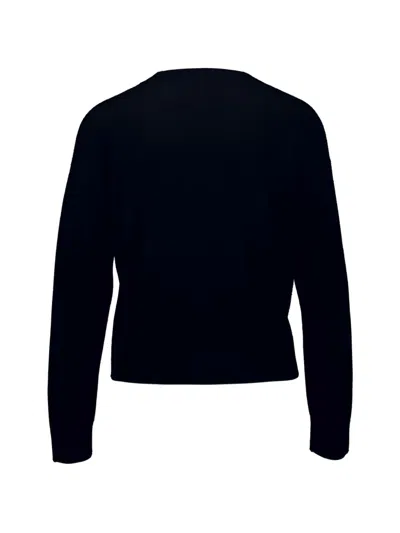 Allude Button Knitted Cardigan In Blue