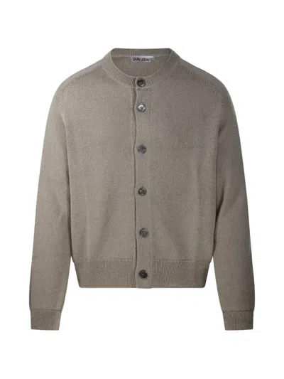 Our Legacy Cardigan Crew Neck Long Sleeves Knitwear In Gray