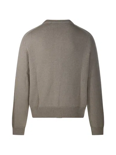 Our Legacy Cardigan Crew Neck Long Sleeves Knitwear In Gray