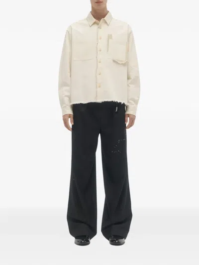 SLEAZER 短款磨损边夹克式衬衫