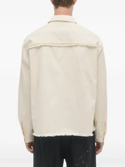 SLEAZER 短款磨损边夹克式衬衫
