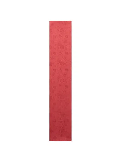 Shanghai Tang Patterned Scarf In Red