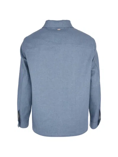 贴袋夹克式衬衫