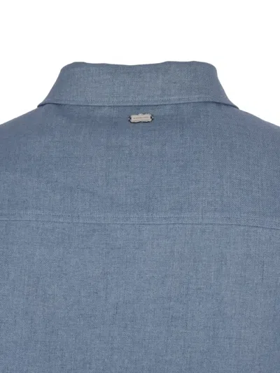 贴袋夹克式衬衫