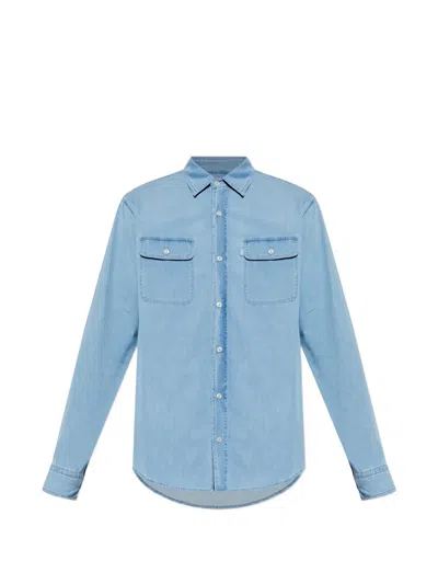 Paul & Shark Pocket-buttoned Shirt In Blue