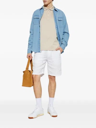 Paul & Shark Pocket-buttoned Shirt In Blue