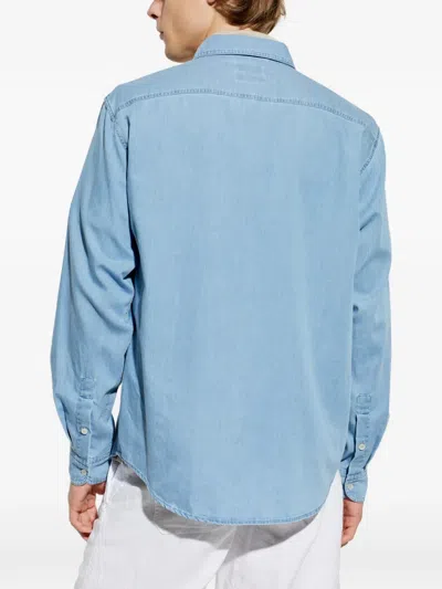 Paul & Shark Pocket-buttoned Shirt In Blue