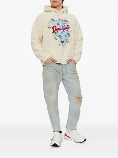 Dsquared2 Long-sleeved Sweatshirt In Neutral