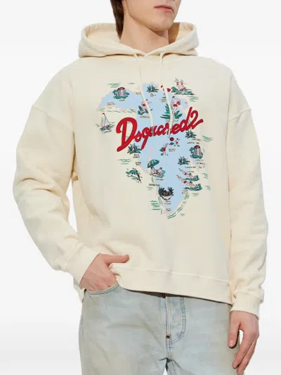 Dsquared2 Long-sleeved Sweatshirt In Neutral