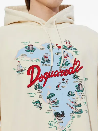 Dsquared2 Long-sleeved Sweatshirt In Neutral