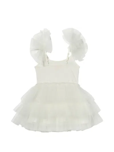 荷叶边缀饰芭蕾连衣裙