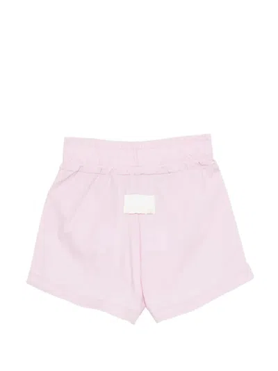 Msgm Logo Shorts In Pink
