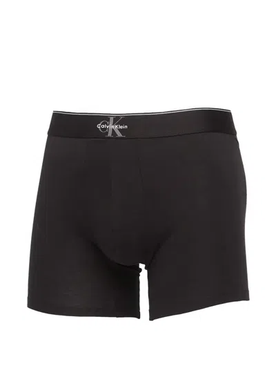 Calvin Klein Logo-detail Boxers (set Of Three) In Black