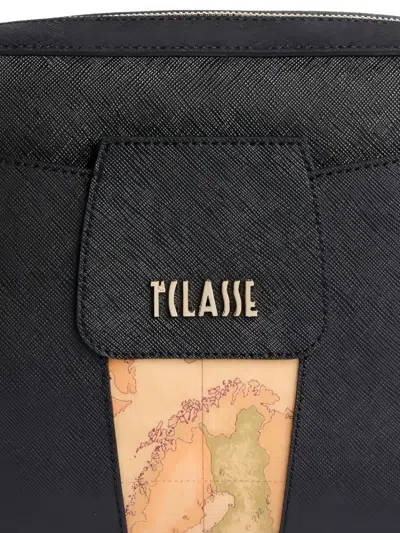 Alviero Martini 1° Classe Small Windy City Logo Tote Bag In Black