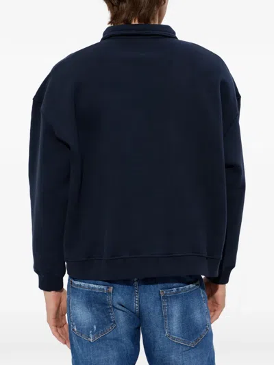 Dsquared2 Long-sleeved Sweatshirt In Blue