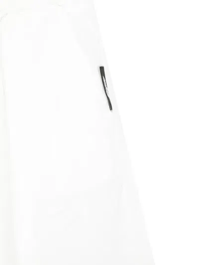 Msgm Logo-detail Trousers In White
