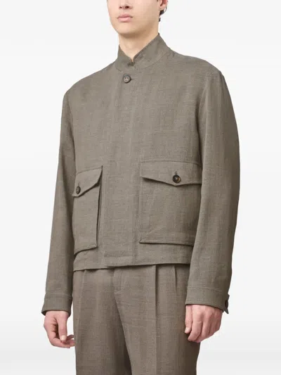 Tod's Maxi-pockets Short Jacket In Neutral