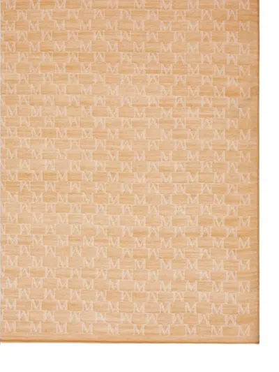 Max Mara Monogram Scarf In Brown