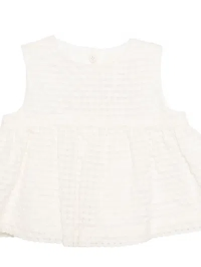 Simonetta Textured Top In White