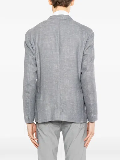 Eleventy Patch-pocket Jacket In Gray