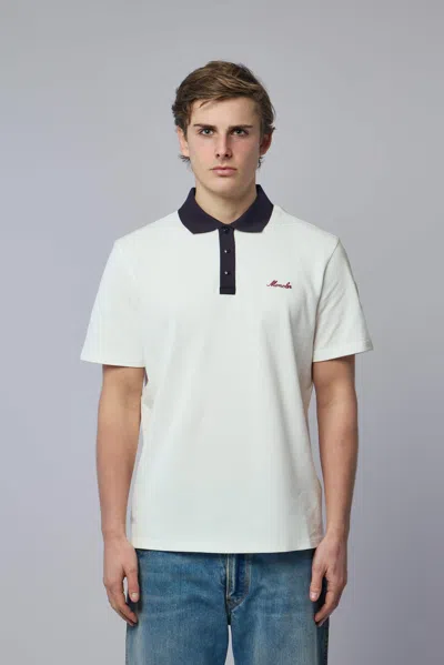 Moncler Ss Polo In White