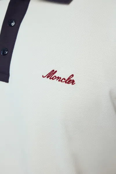 Moncler Ss Polo In White