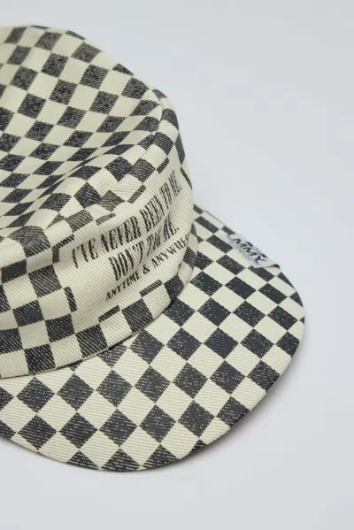 Miharayasuhiro Checkerboard Caps In Brown
