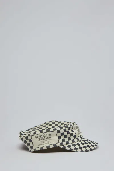 Miharayasuhiro Checkerboard Caps In Brown