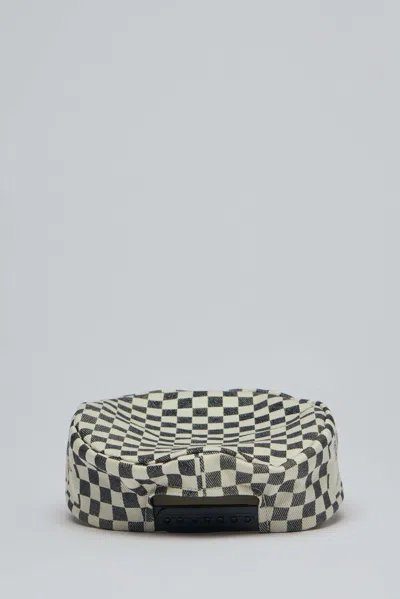 Miharayasuhiro Checkerboard Caps In Brown