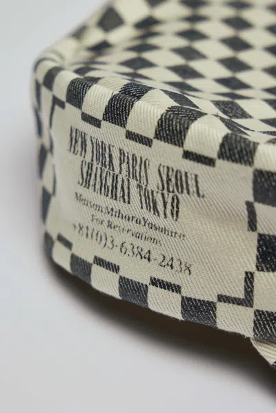 Miharayasuhiro Checkerboard Caps In Brown