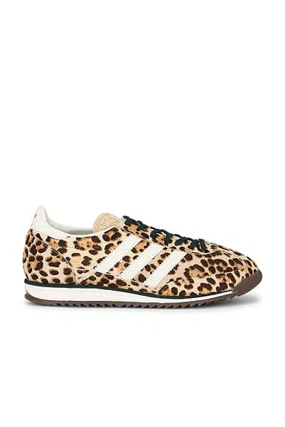 Adidas Originals Sl 71 Og Leopard-pattern Sneakers In Brown