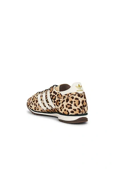 Adidas Originals Sl 71 Og Leopard-pattern Sneakers In Brown