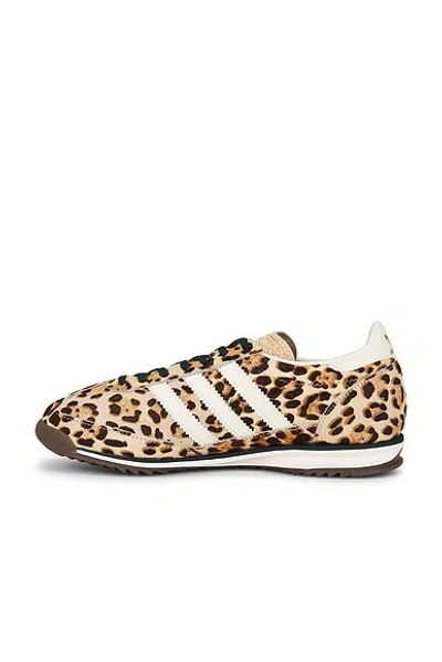 Adidas Originals Sl 71 Og Leopard-pattern Sneakers In Brown
