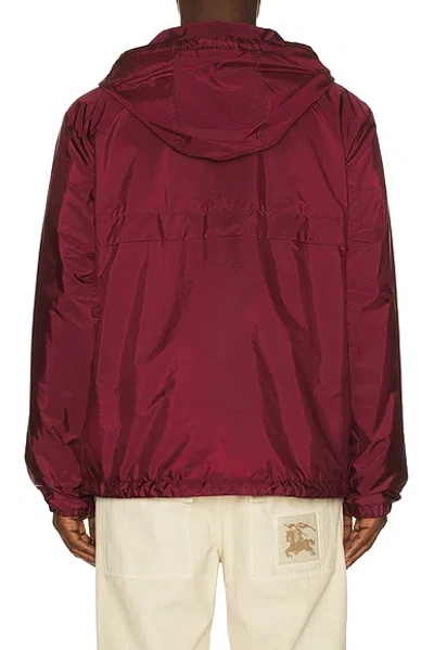 Moncler Hooded Jacket With Adjustable Hood For Men In Burgundy