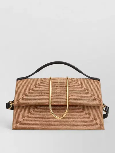 Jacquemus Shoulder Bag Top Handle Geometric Pattern
