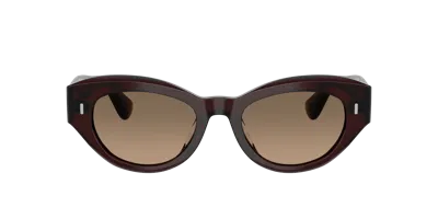 Oliver Peoples Lerrue Oval Sunglasses In Black