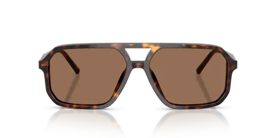 Dolce & Gabbana Pilot-frame Tortoiseshell Sunglasses In Brown