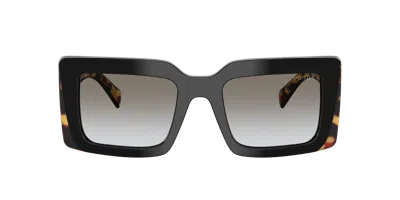 Prada 0pr D01s Oversized Square Frame Sunglasses In Black