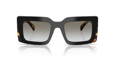 Prada 0pr D01s Oversized Square Frame Sunglasses In Black