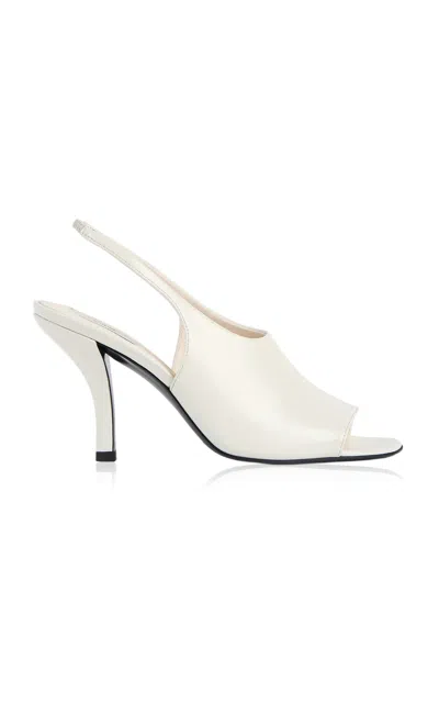 Totême Women White Slingback Heels, 7.5 Luxury Pumps & Heels For Women Darveys In White