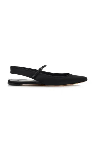 Totême Nappa Leather Slingback Mary Jane Ballerina Flats In Multi