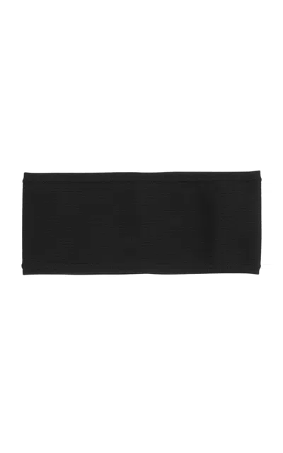Totême Compact Knit Headband In Black