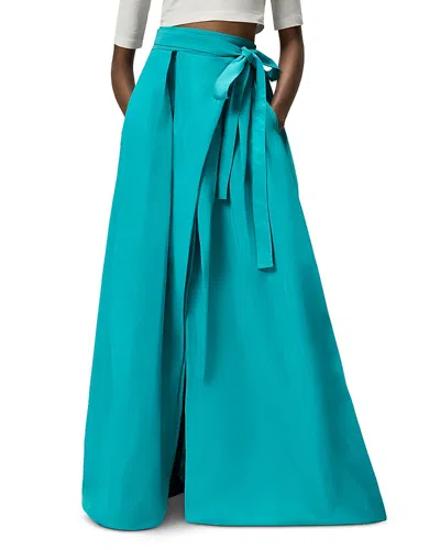 Pinko Raponzolo High Waist Maxi Pleated Skirt In Multi