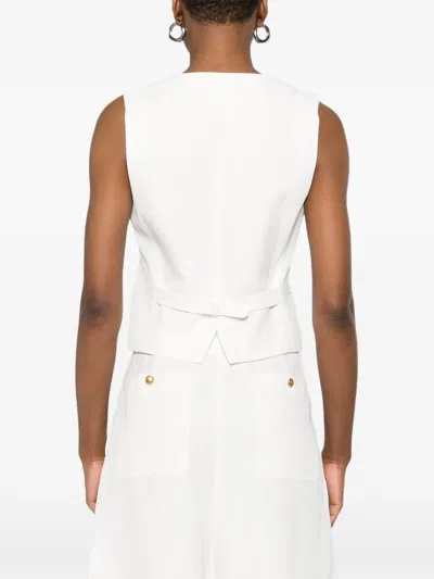 P.a.r.o.s.h V-neck Button Jacket In White