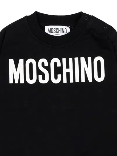 Moschino Logo Sweatshirt In Black
