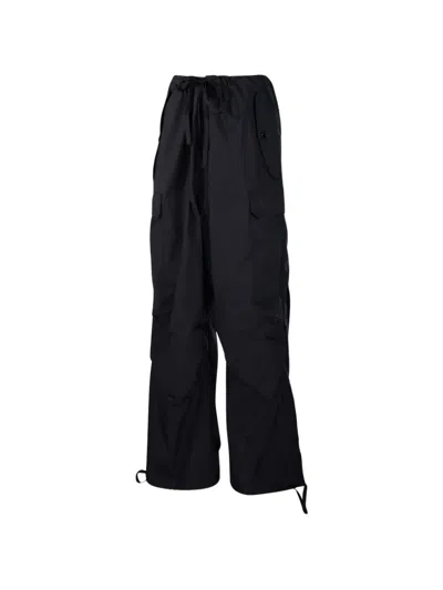 P.a.r.o.s.h Drawstring Cargo Trousers In Black