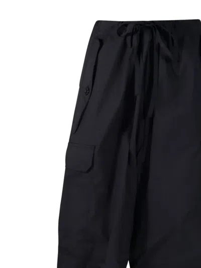 P.a.r.o.s.h Drawstring Cargo Trousers In Black
