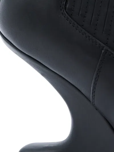 Rick Owens Sculpted-heel Pull-tab Boots In Black