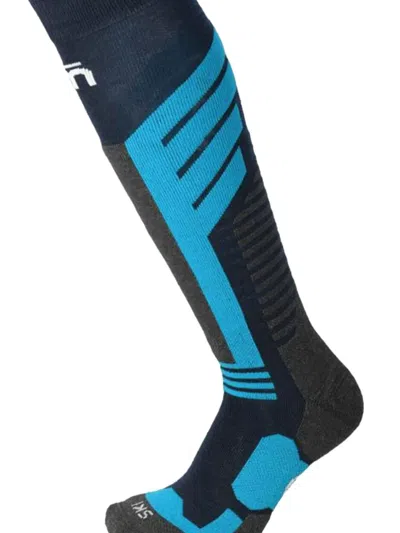 Mico Knee-high Compression Socks In Black